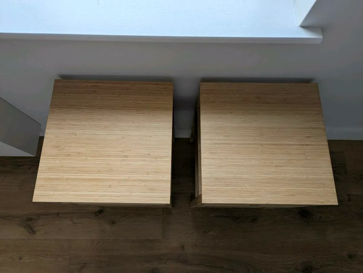 IKEA NORDKISA
Bedside Locker Pair - Wooden Bamboo - Image 4
