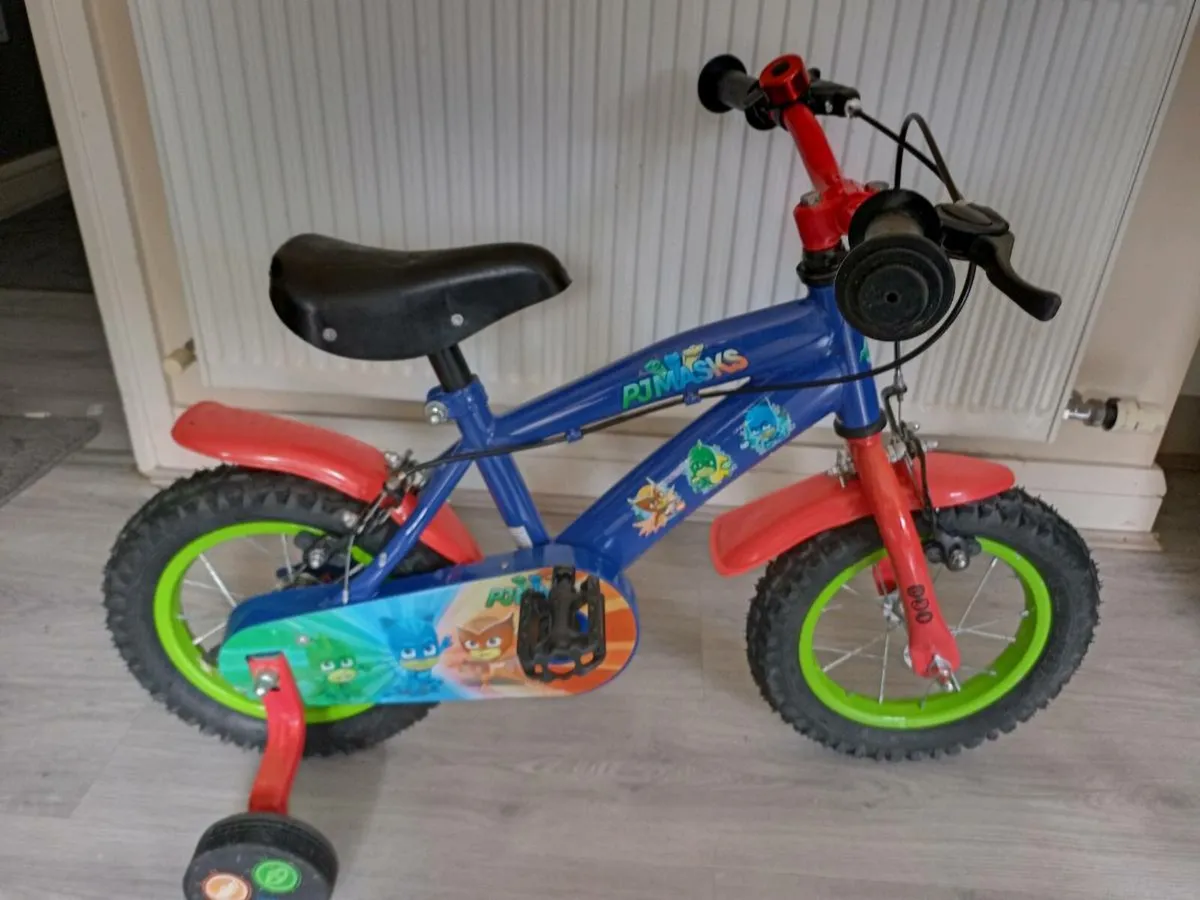 Kids pj mask bike size 12 inch wheels - Image 2