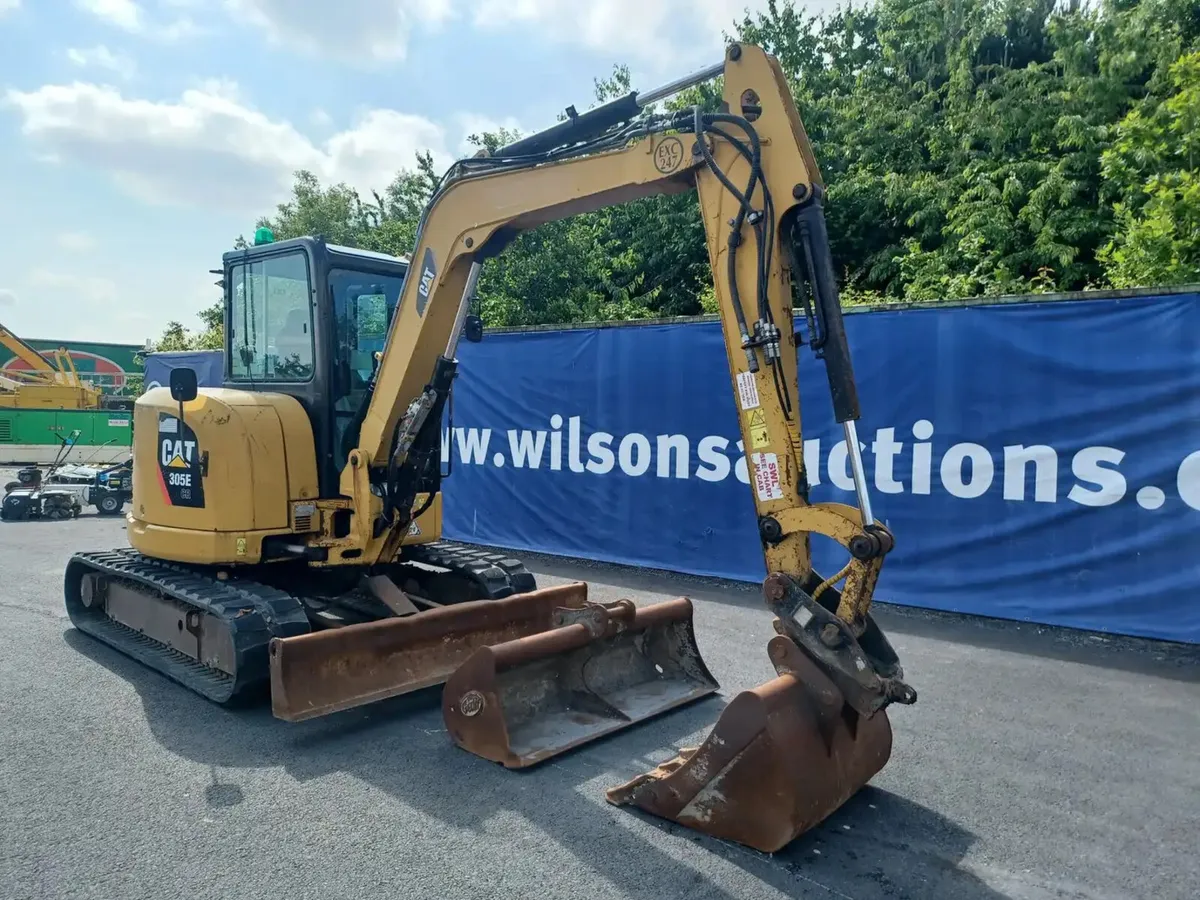 2016 CAT 305E Excavator For Auction - Image 2