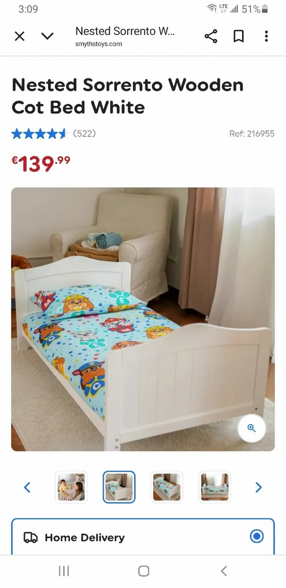 Cot bed - Image 1