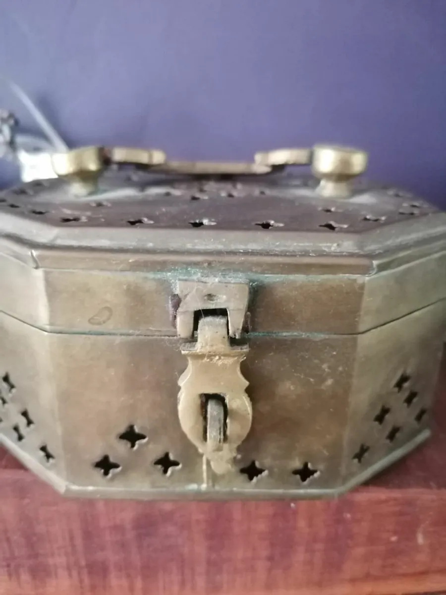 Antique Solid Brass Cricket Box - Image 2