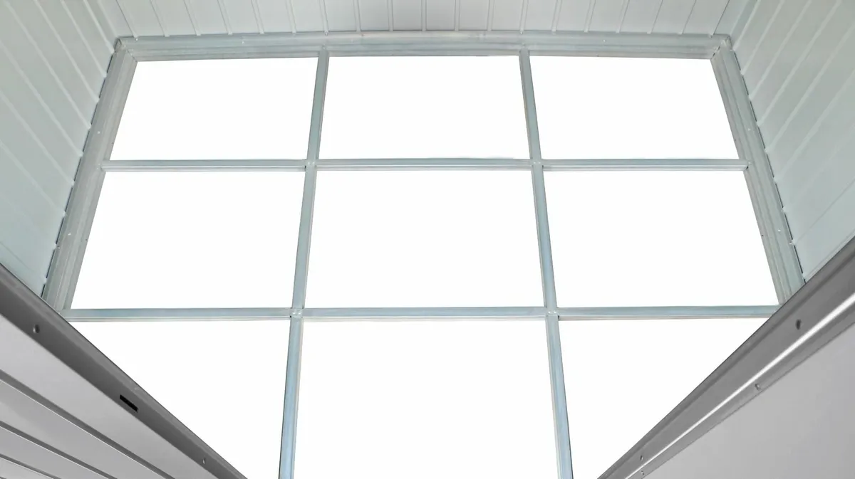 Palladium 8×6 Premium Steel Shed in Silver - Image 3