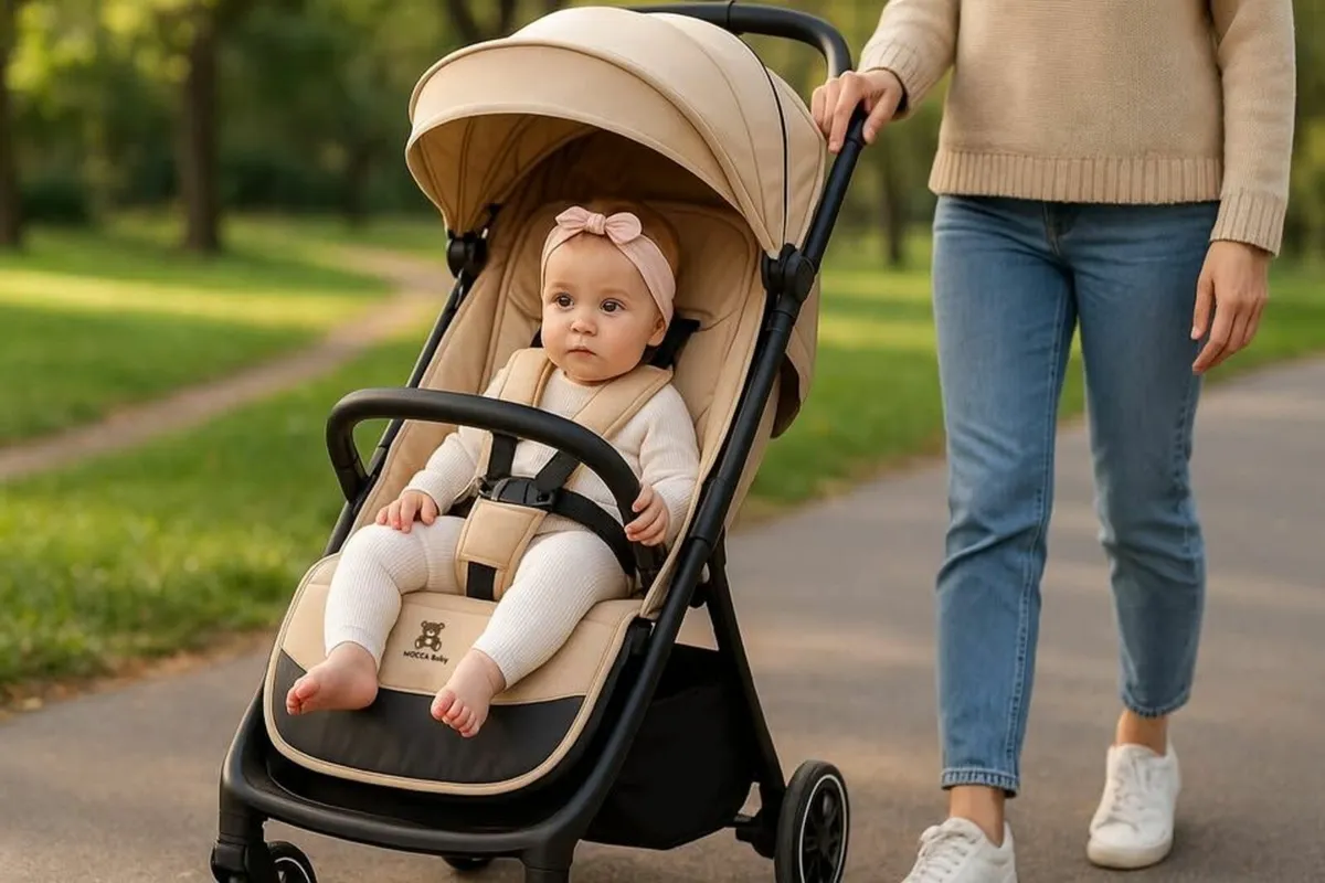 GO Compact Pram Birth to 22KG Gravity Fold - Image 4
