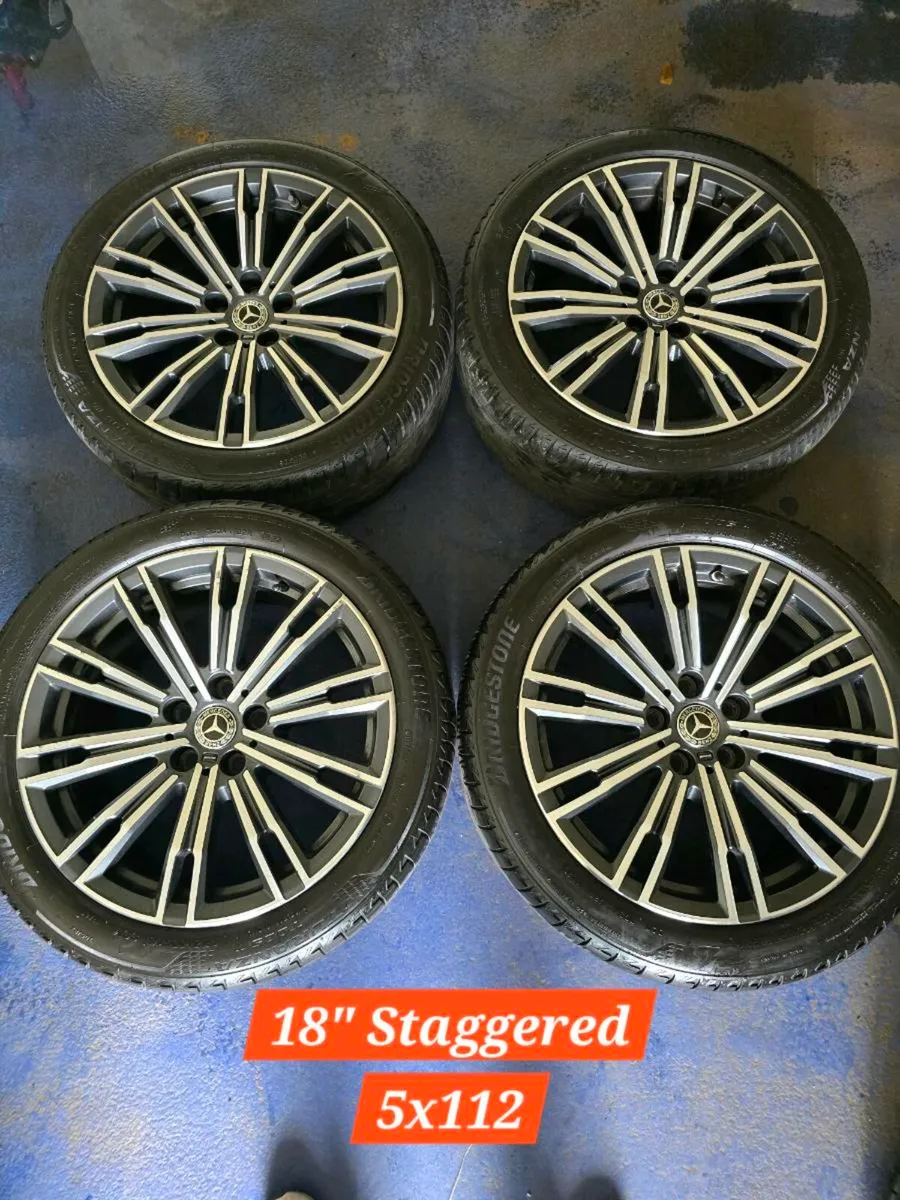 Sets of Alloys For Sale 5x112 16" 19" - Image 3