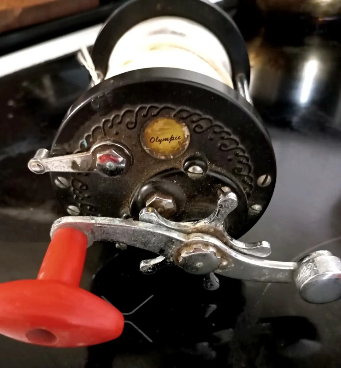 Vintage sea fishing boat reel - Image 1