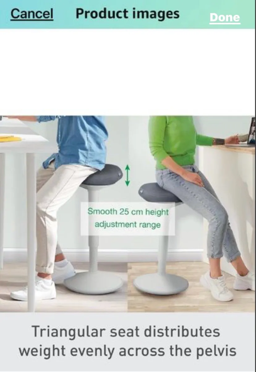 Sit&Stand wobble chair ( Leitz ) - Image 4