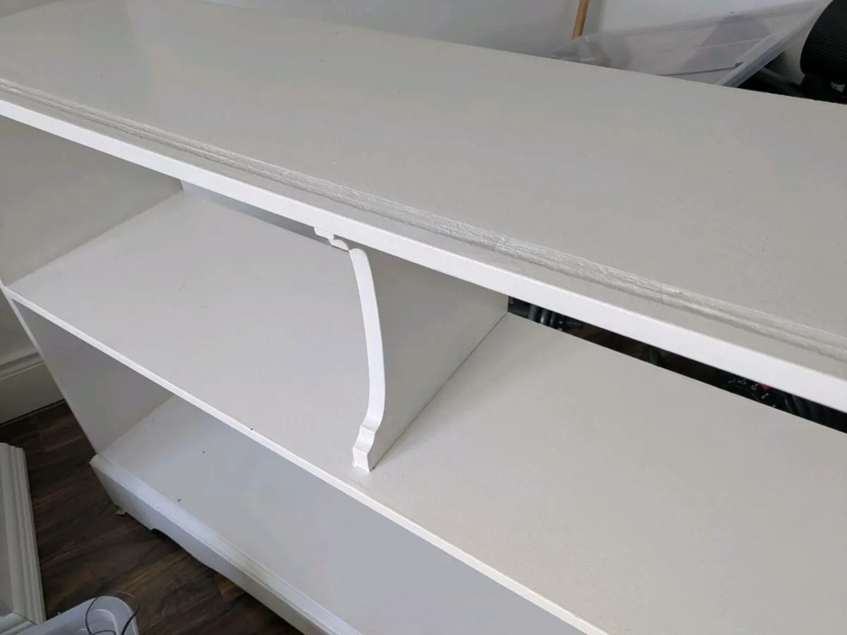 White painted Shelving Unit - Image 2