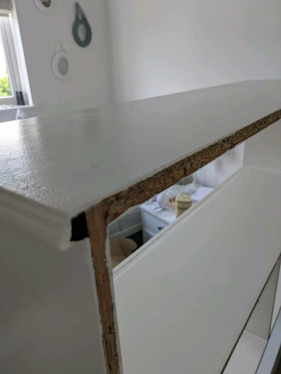 White painted Shelving Unit - Image 4
