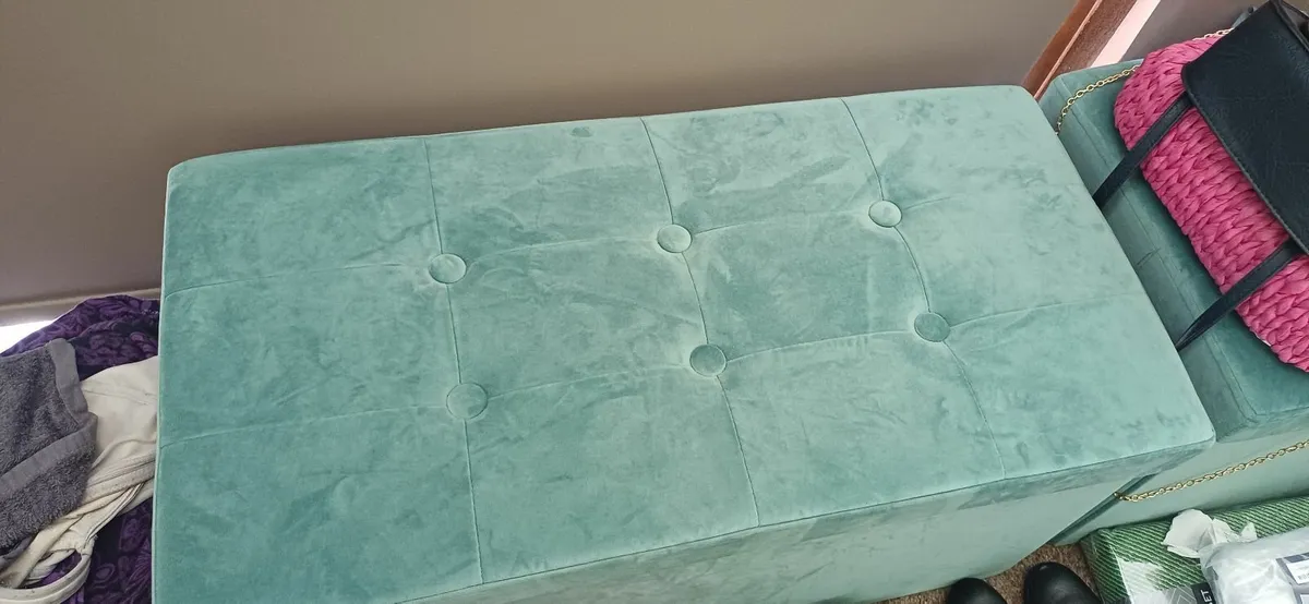 Ottoman velvet storage boxes 6 of them