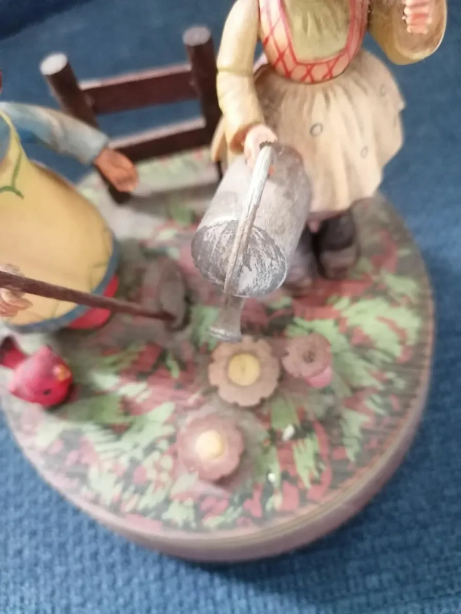Antique ANRI Its a Small World Music Box - Image 2
