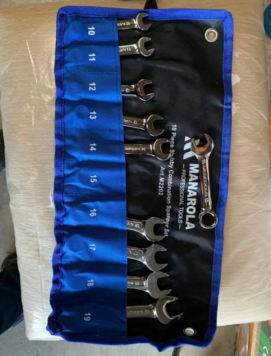 10PC STUBBY SPANNERS - Image 1