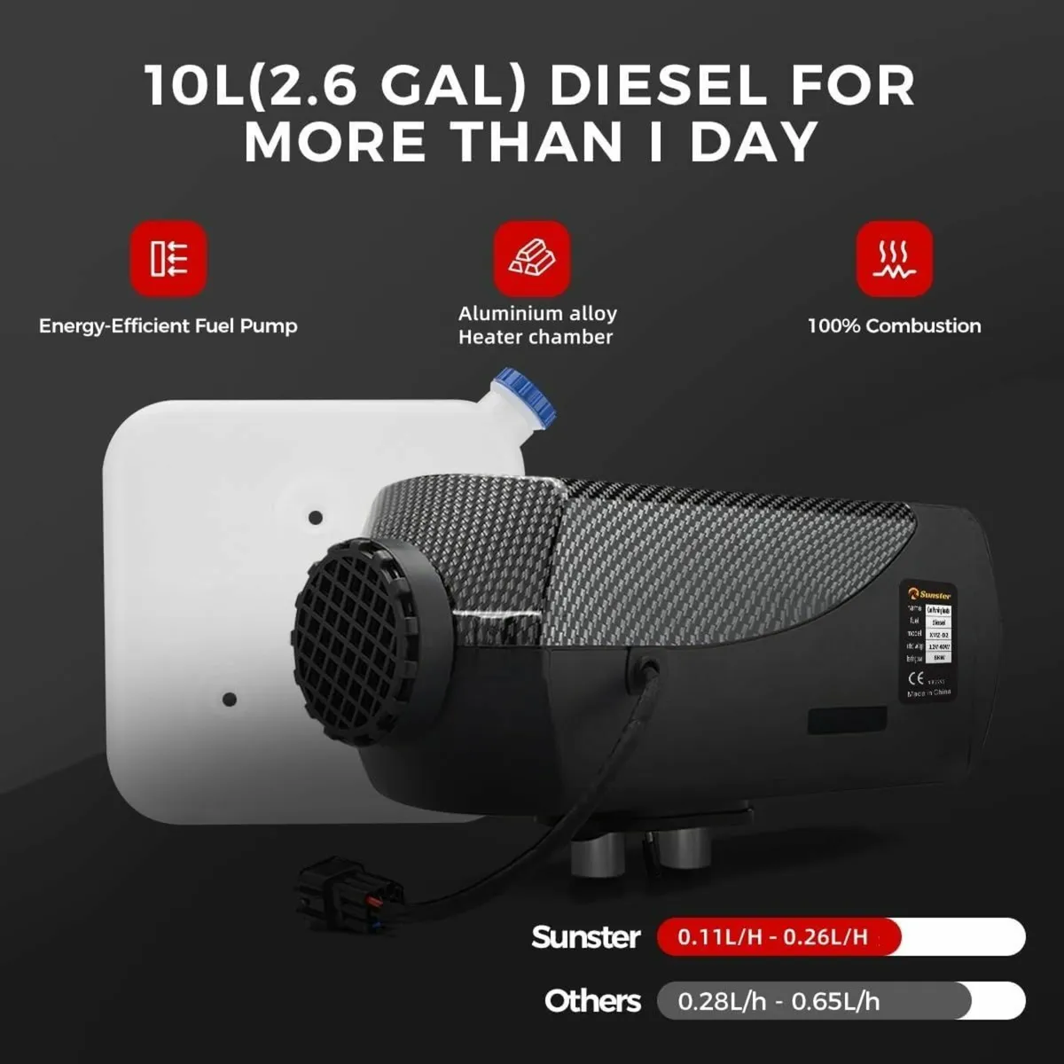 12V 8KW Diesel Heater,LCD, Remote,Bluetooth - Image 2