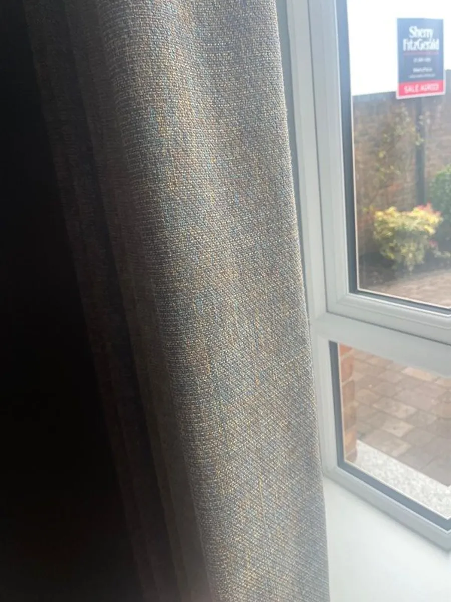Cacao Teal mix Curtains - Image 3
