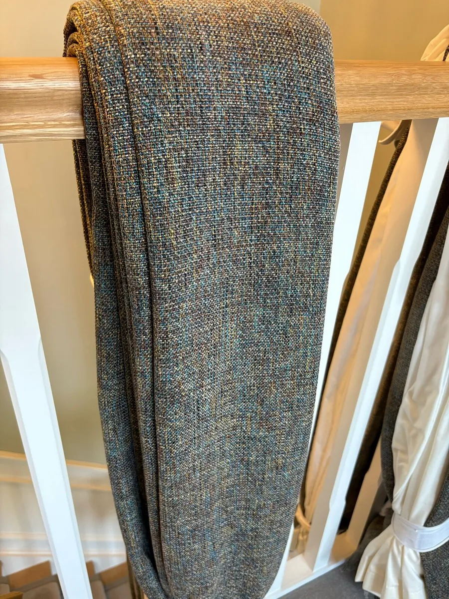 Cacao Teal mix Curtains - Image 1