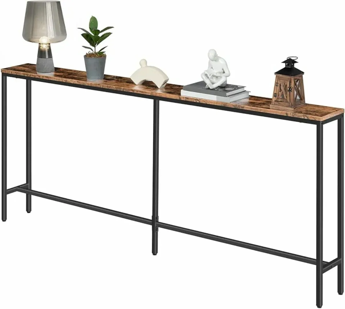 Console Table, 180 CM Narrow Long Sofa Table, Entr - Image 1