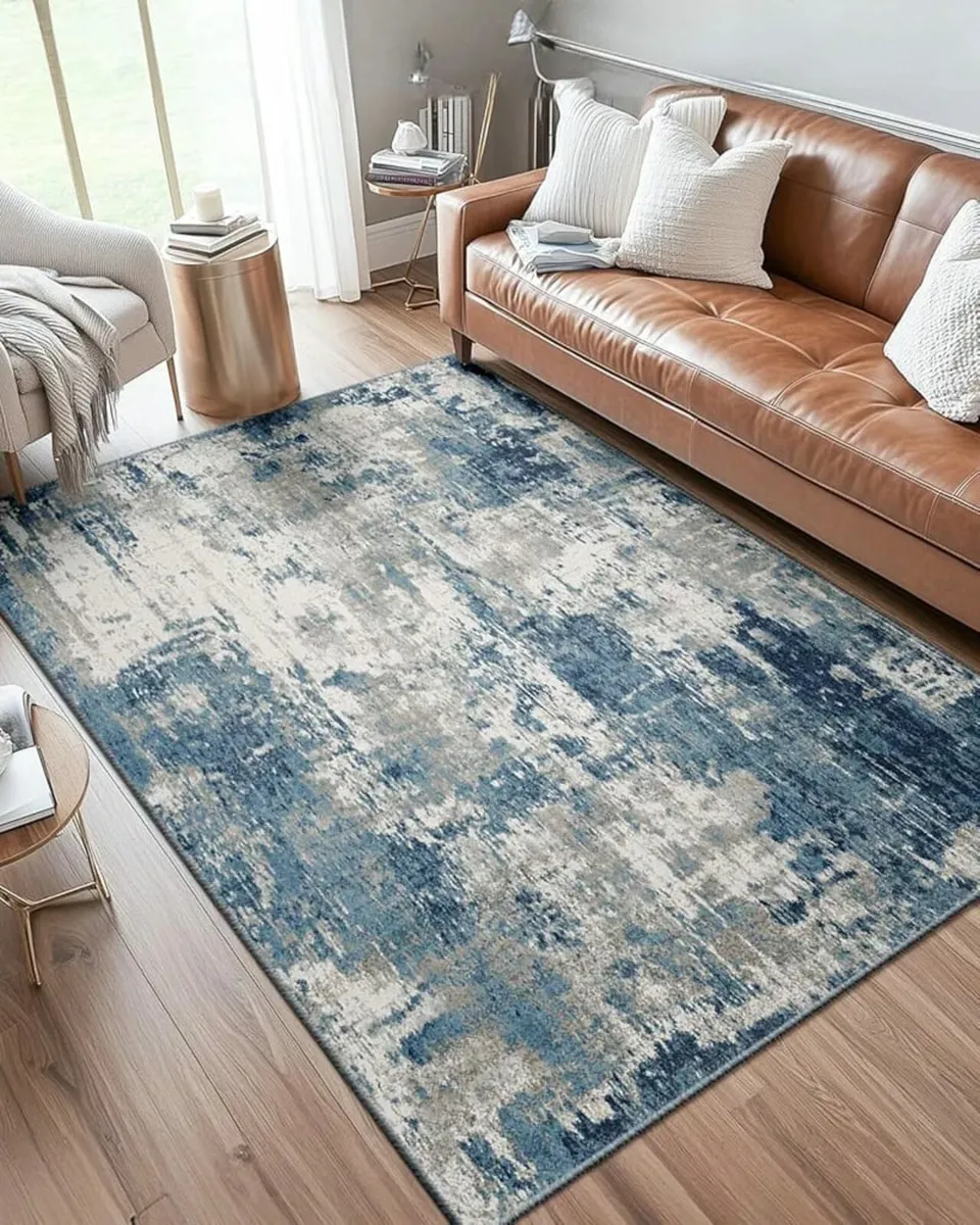 160x210 cm Area Rug for Living Room – Modern Abstr - Image 1