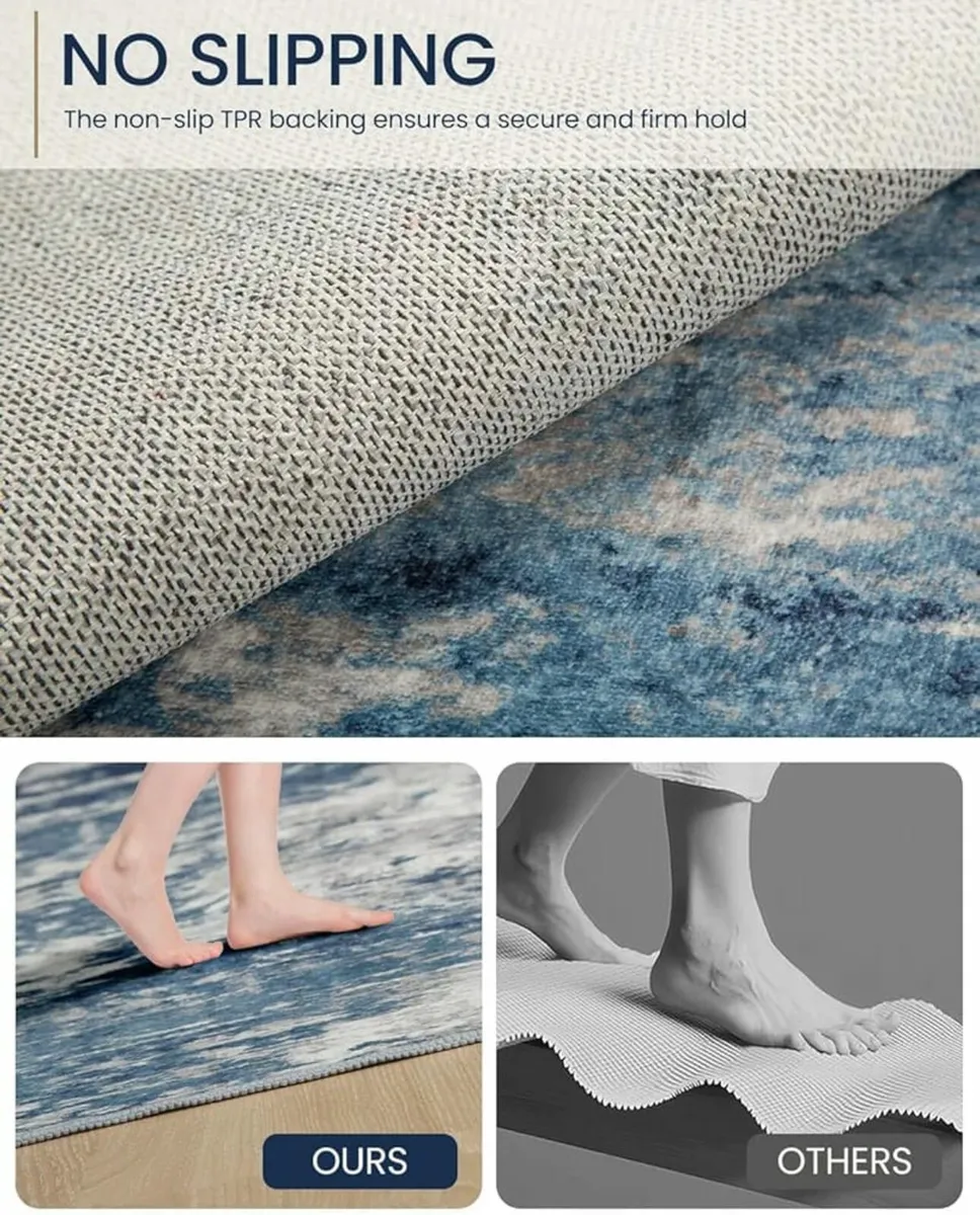 160x210 cm Area Rug for Living Room – Modern Abstr - Image 2