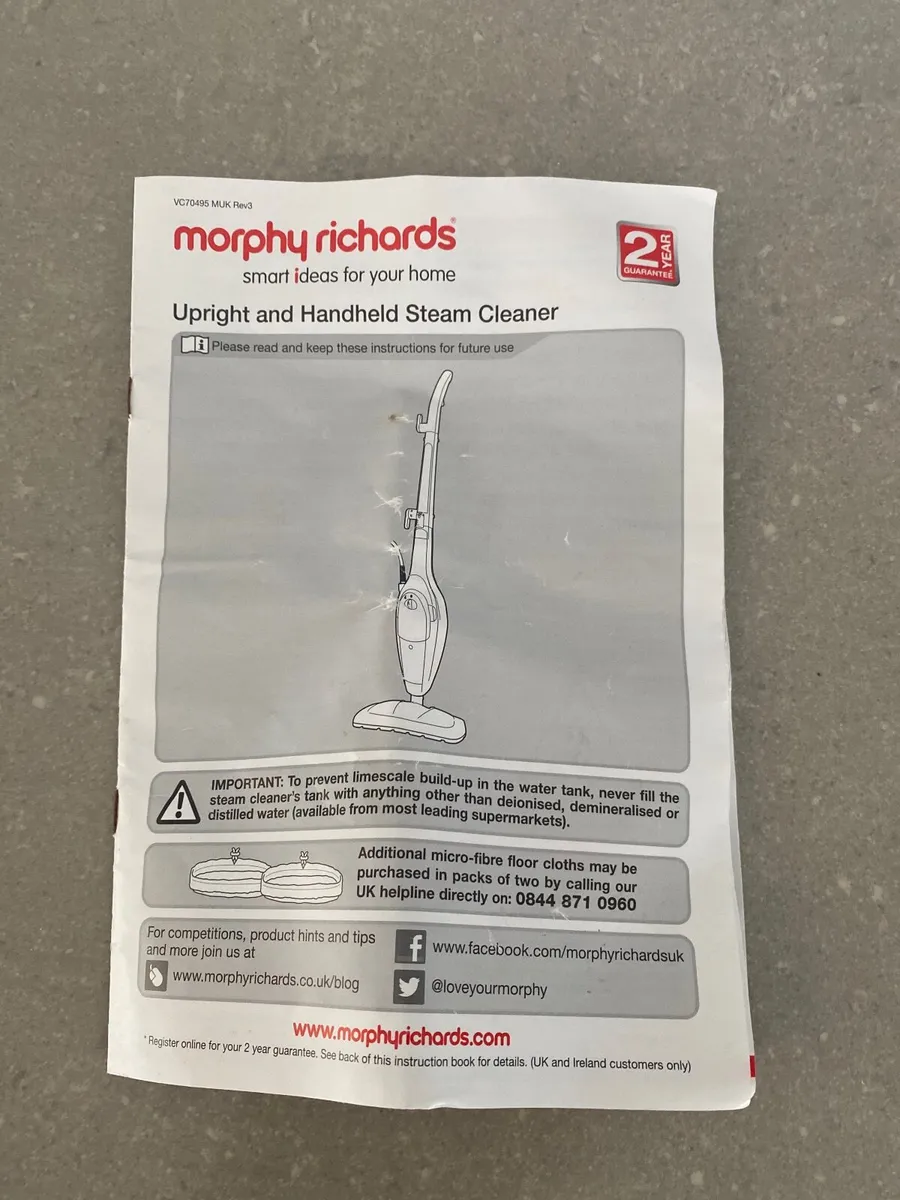 Upright and Handheld Steam cleaner - Image 4