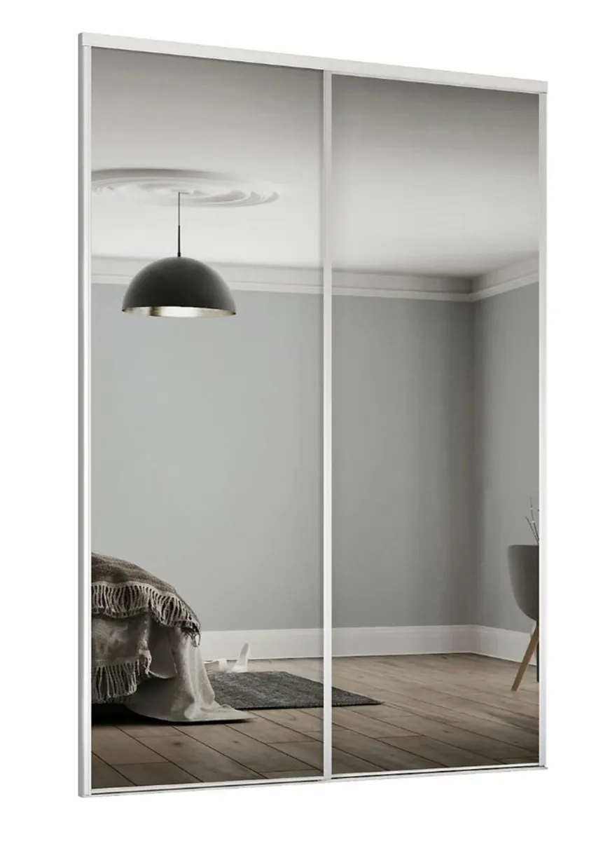 Sliding Wardrobe Doors 1.5m x 2.2m - Set of 2 - Image 3