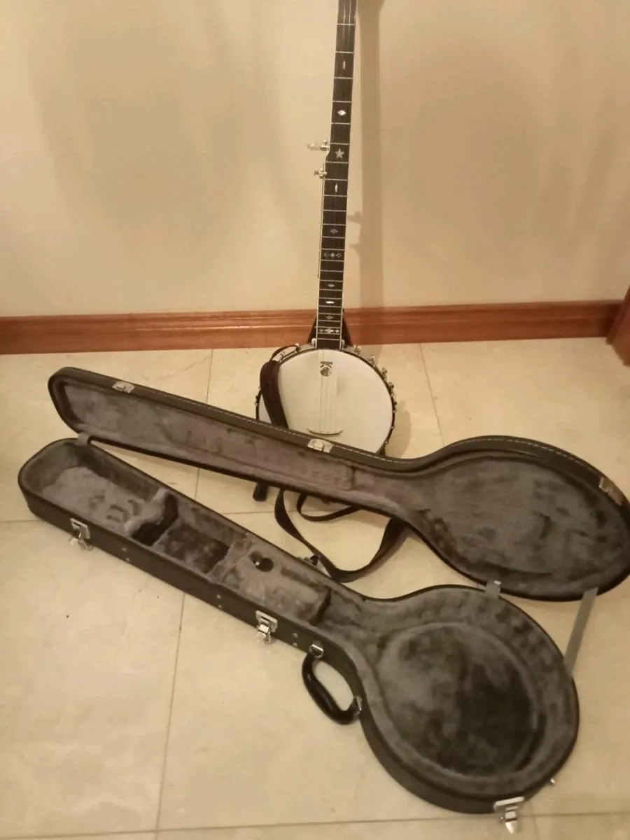 Gold Tone Long Neck 5 String Banjo. - Image 3