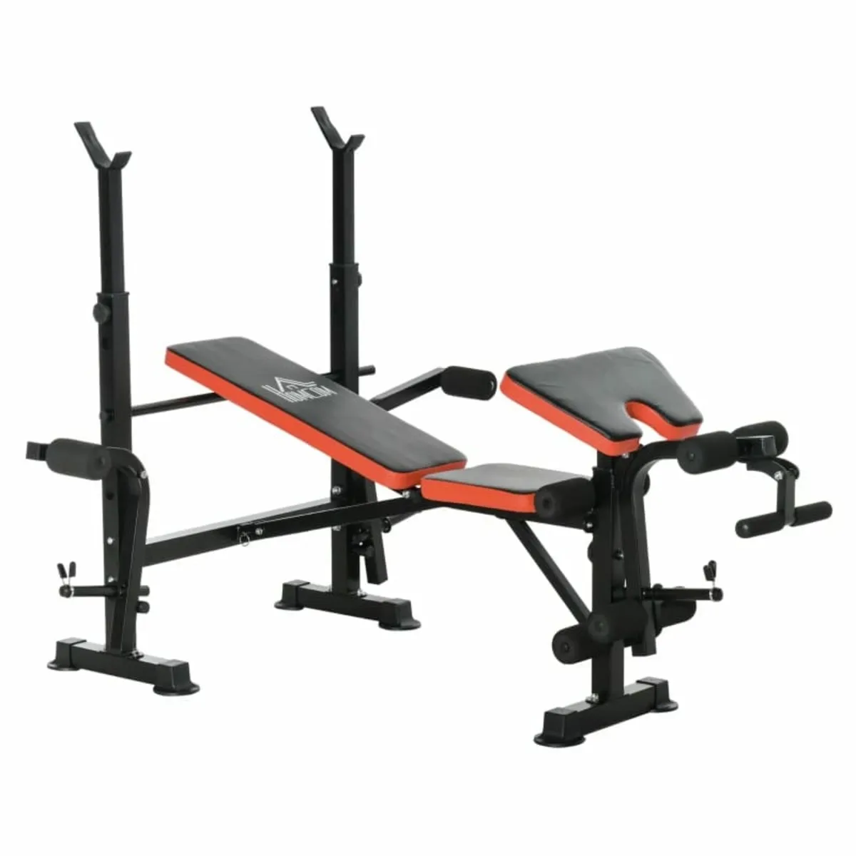 Adjustable Weight Bench with Leg Developer Barbell - Image 1