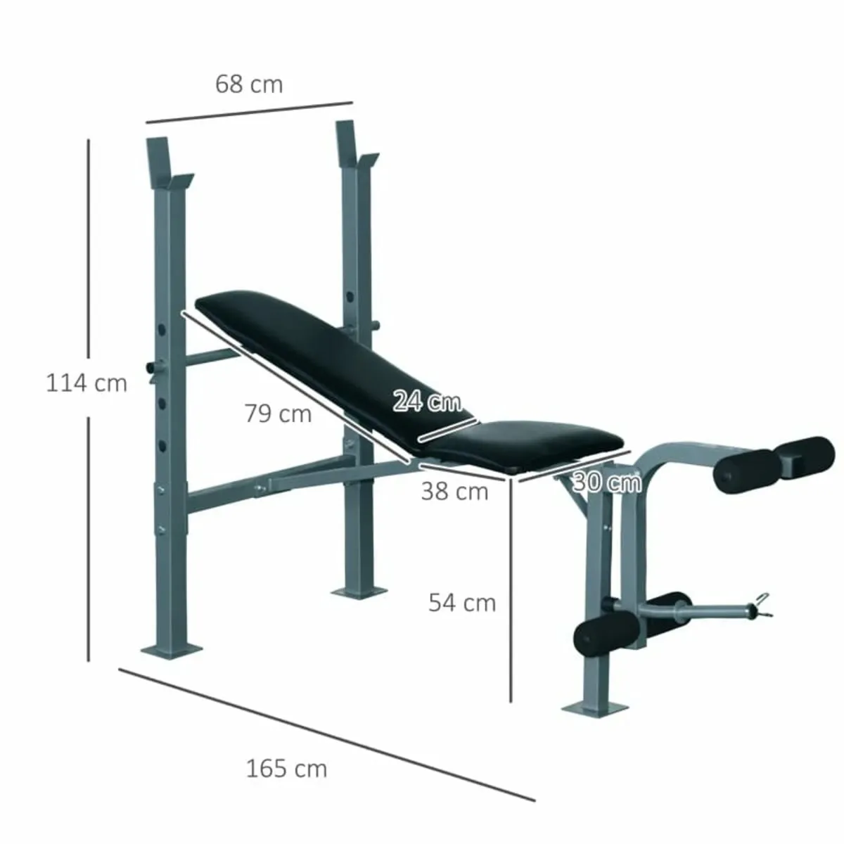 4-Levels Adjustable Weight Bench Fitness Equipment - Image 2