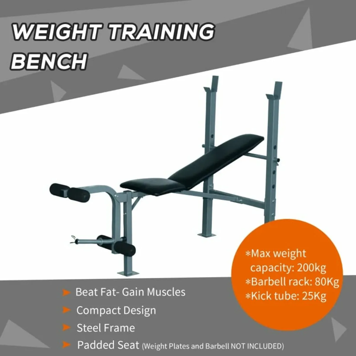 4-Levels Adjustable Weight Bench Fitness Equipment - Image 4
