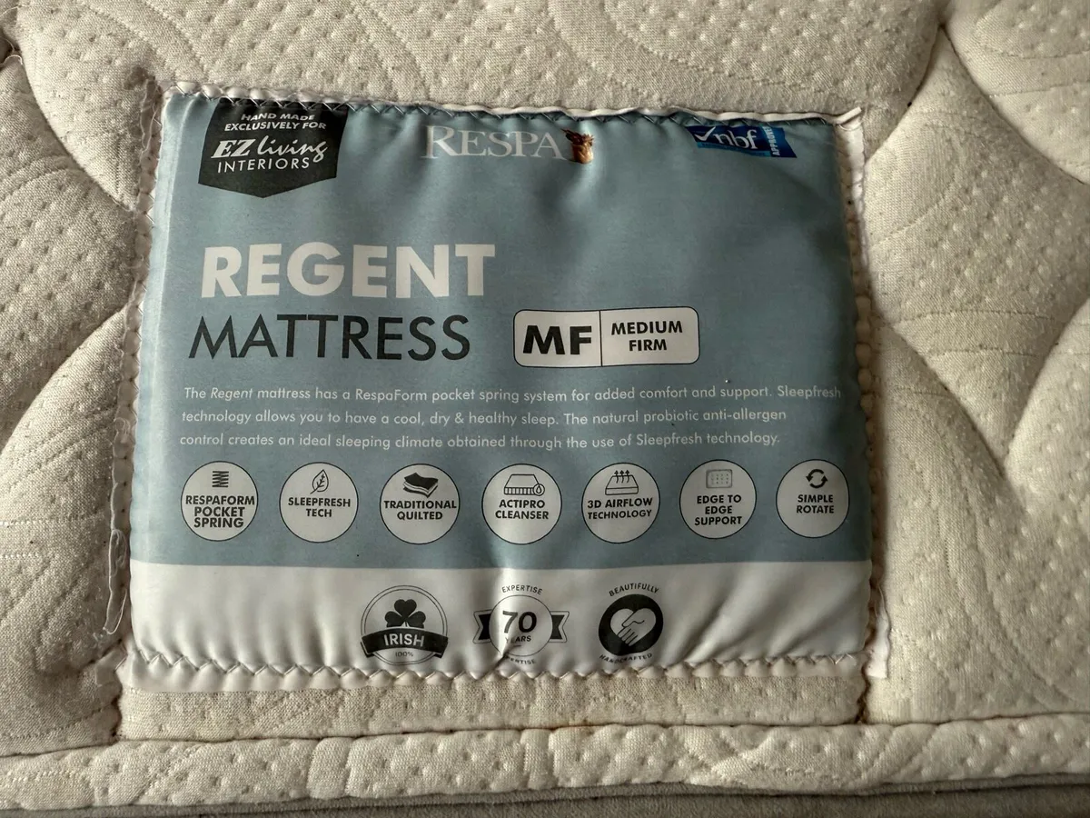 King Size Bed & Mattress - Image 3