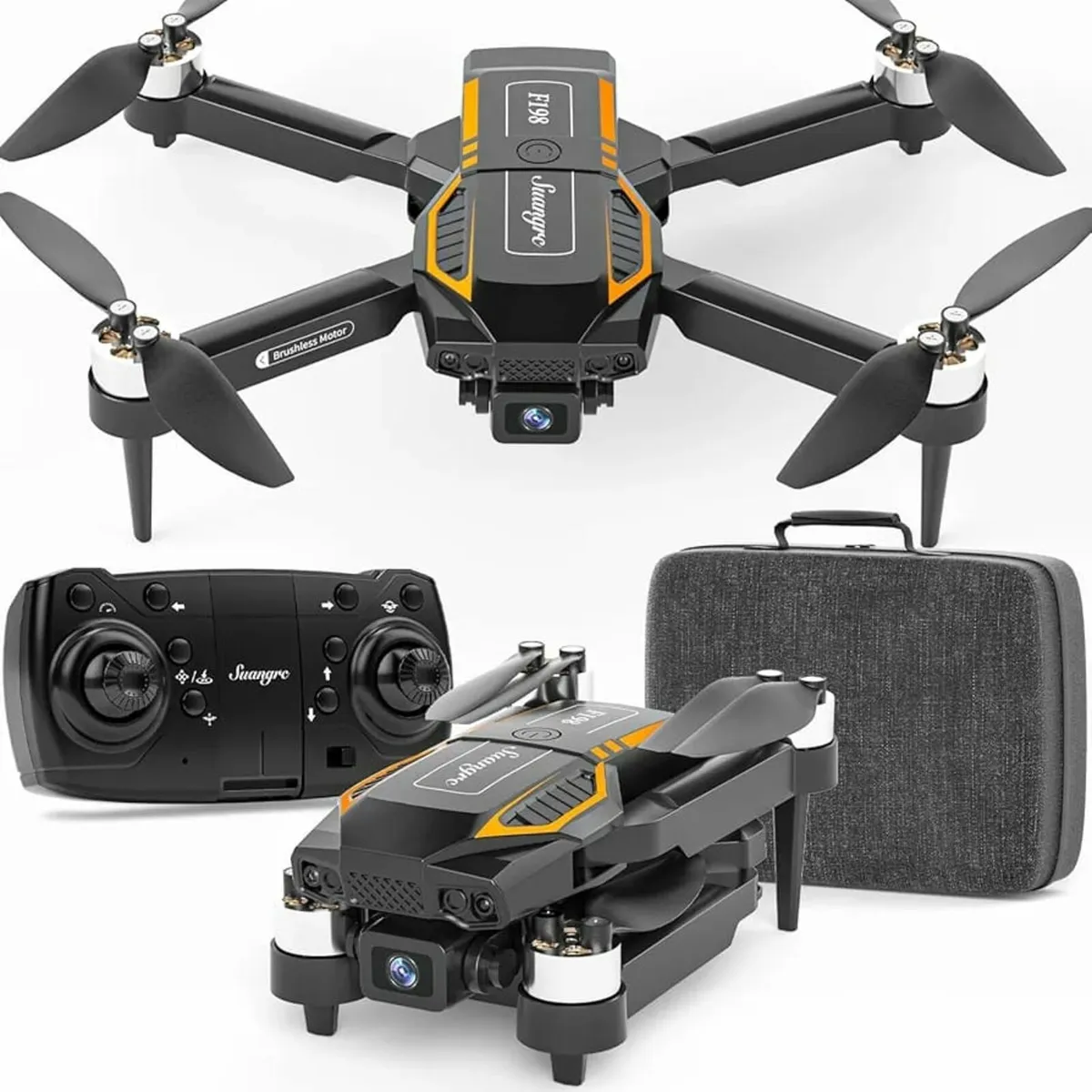 F198 Drone with Camera 720P HD, 90° Adjustable Len - Image 1