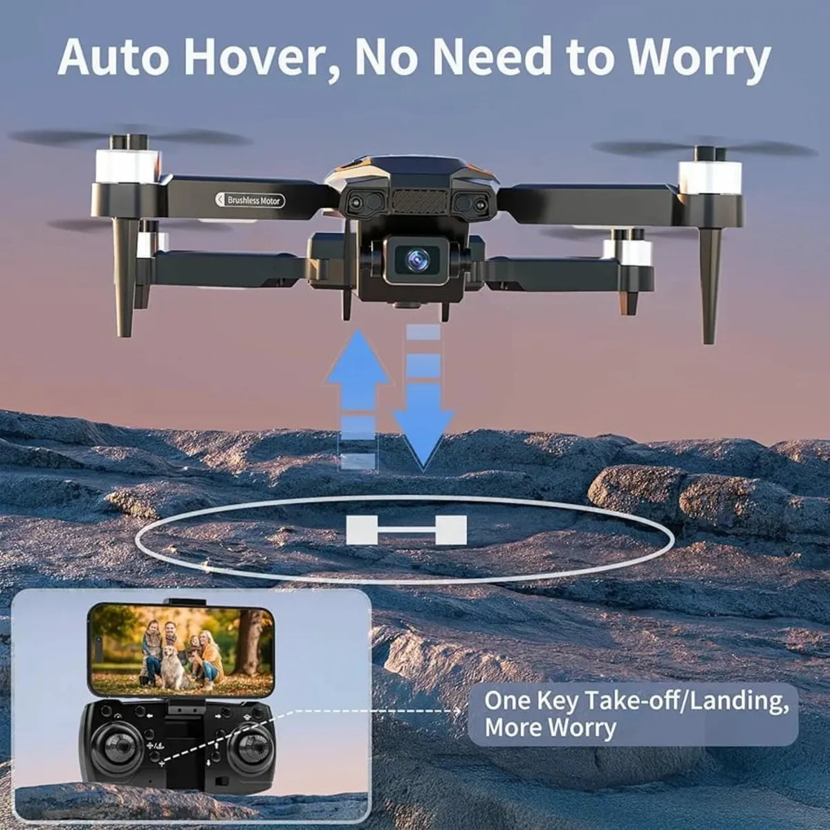 F198 Drone with Camera 720P HD, 90° Adjustable Len - Image 2