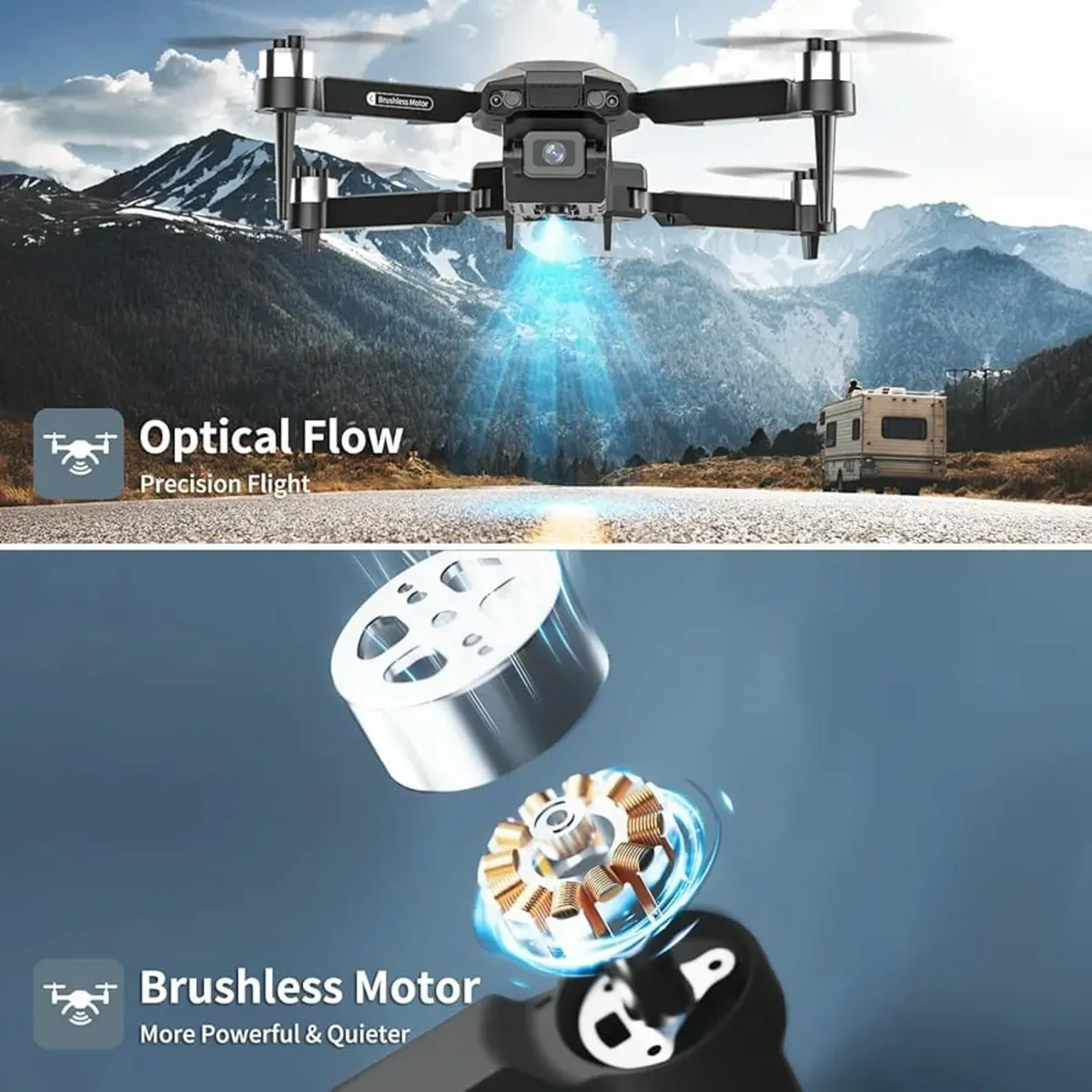 F198 Drone with Camera 720P HD, 90° Adjustable Len - Image 4