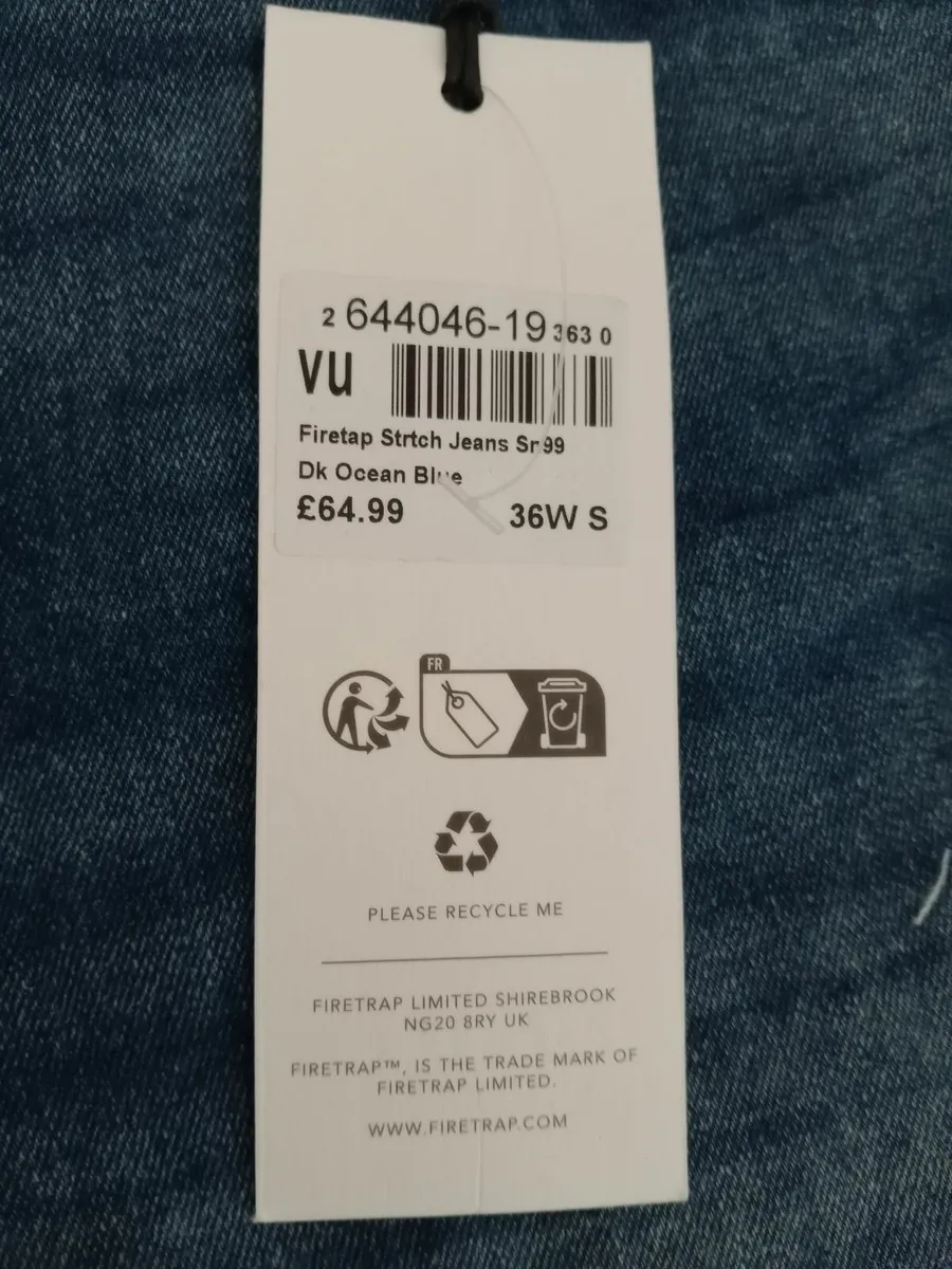 New mens 36x30 Firetrap jeans - Image 1
