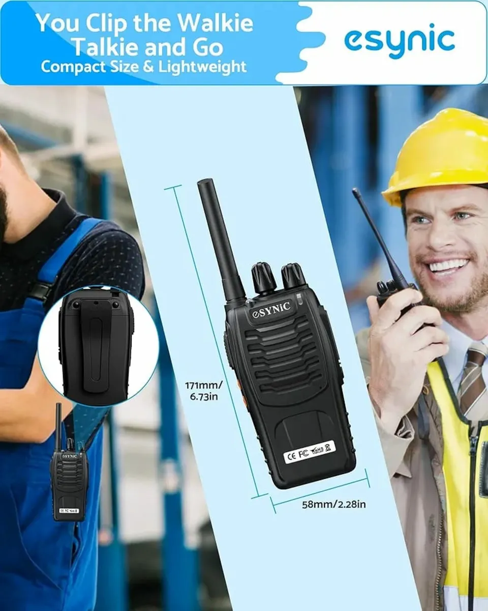 8Pack Professional Walkie Talkies for Adults Recha - Image 2