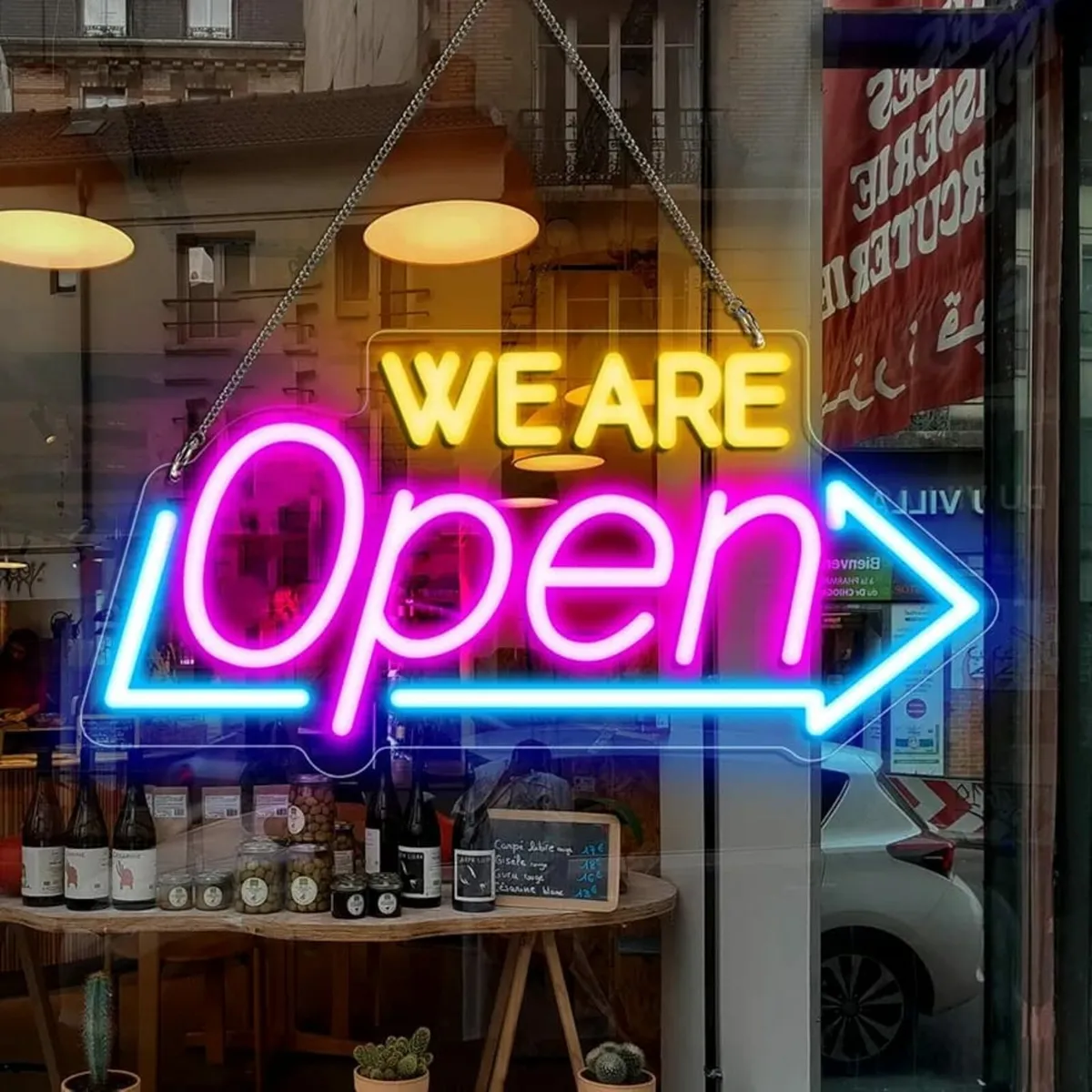 WE ARE Open Signs, 16''x 7.8'' Open Sign for Busin - Image 1