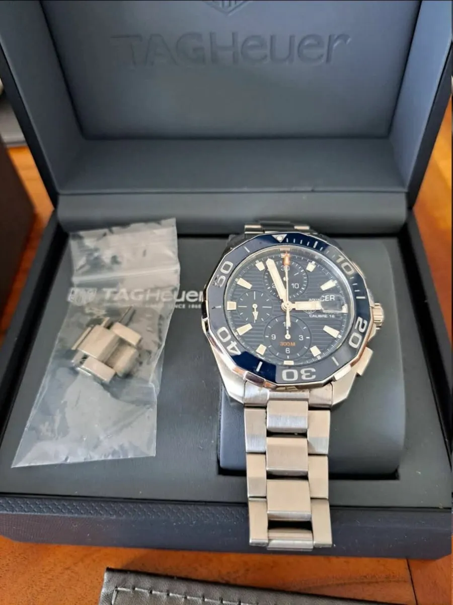 TAG Heuer Aquaracer CAY211B-0 Blue Dial Mens Watch - Image 1