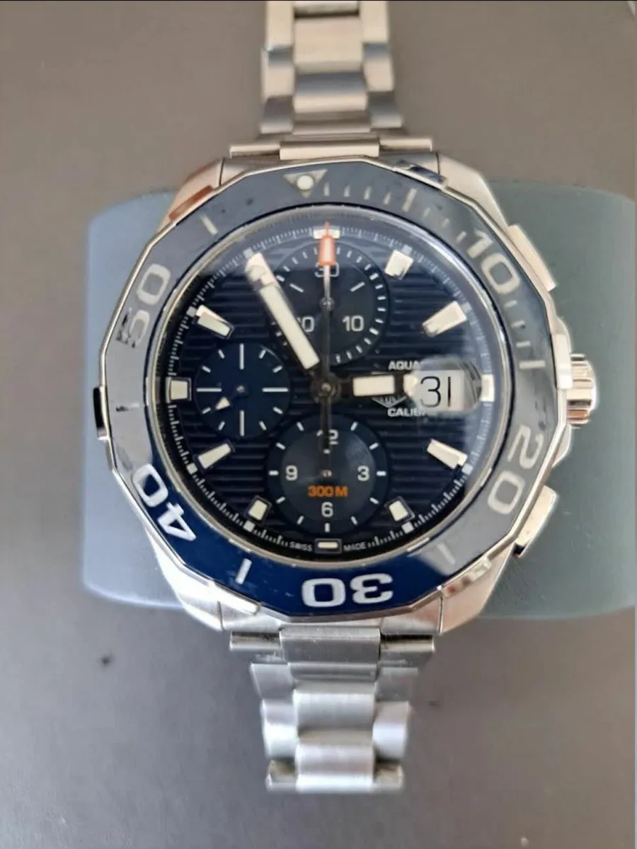 TAG Heuer Aquaracer CAY211B-0 Blue Dial Mens Watch - Image 4
