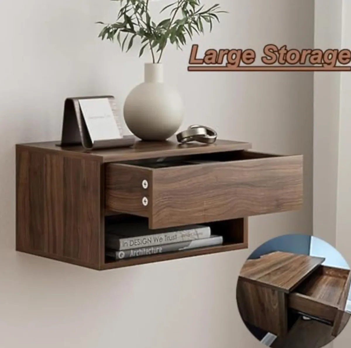TWO Floating Nightstands - Image 3