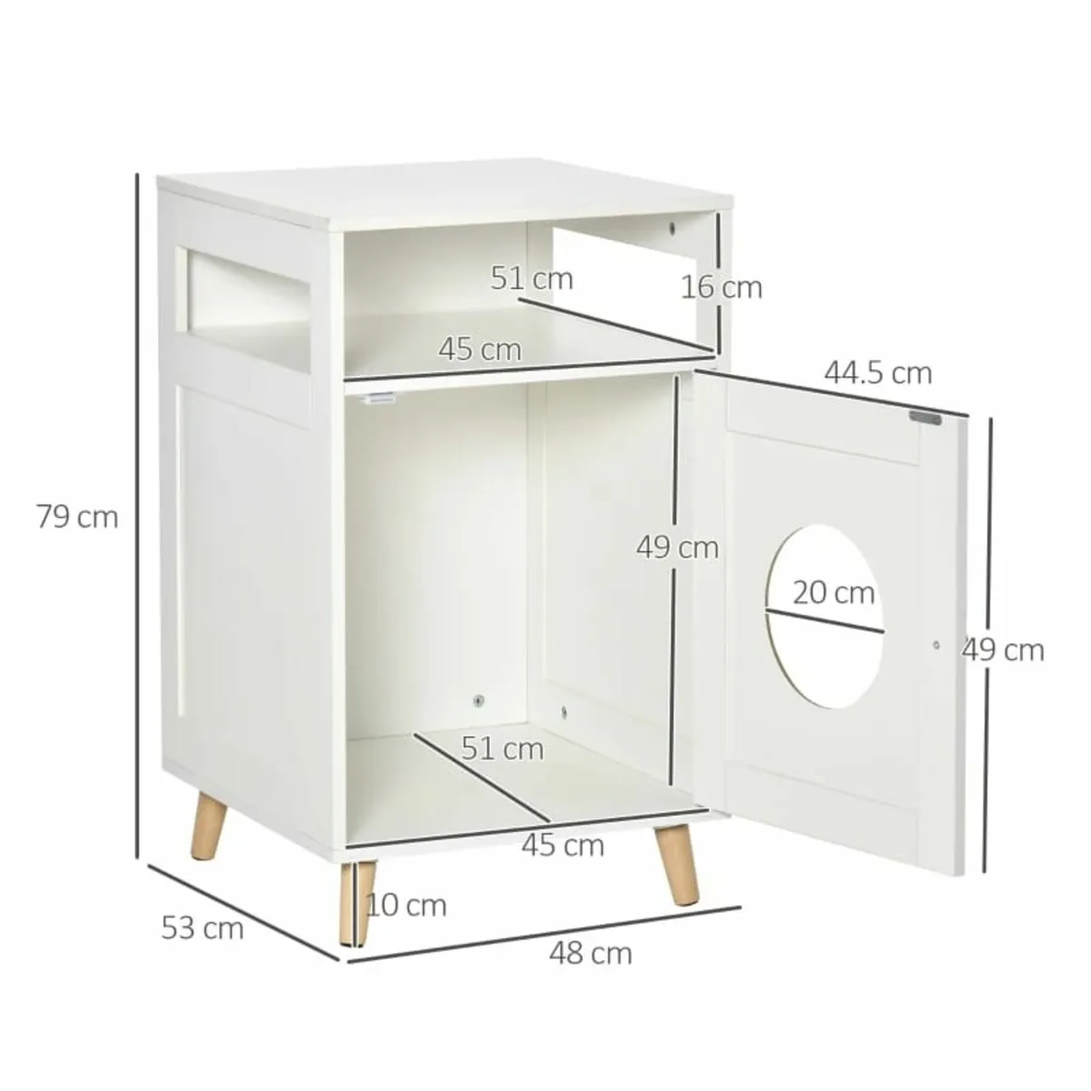 Cat Litter Tray Cat Litter Box Enclosure Washroom - Image 2