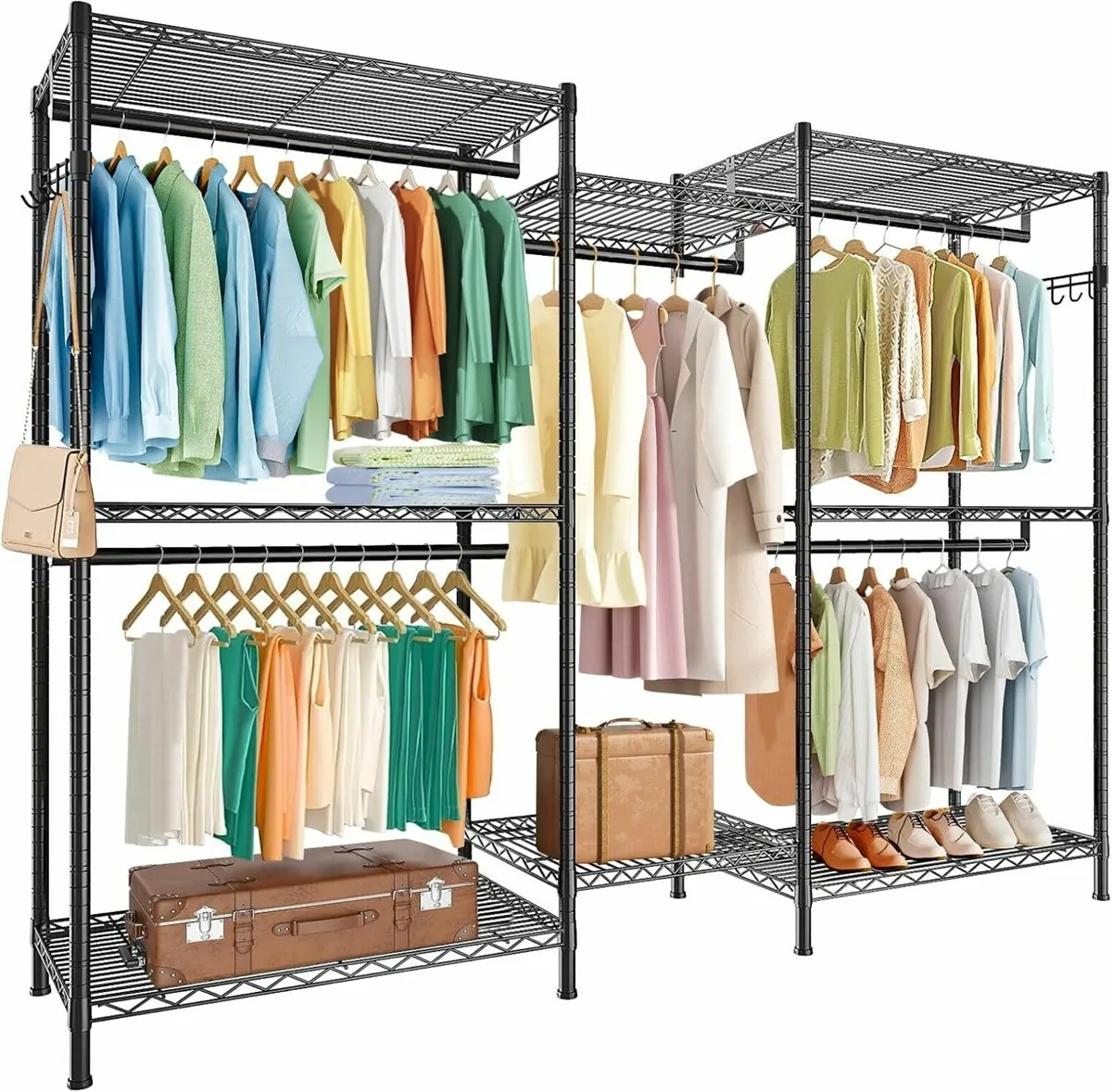 Clothes Rail Hanging Clothes Rack Heavy Duty - Image 3