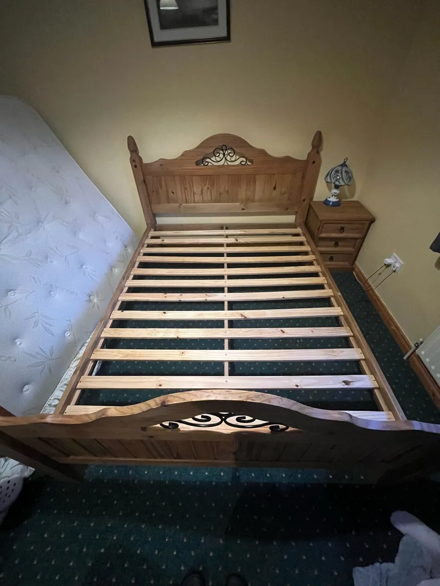 King Size bed Frame and lockers - Image 2