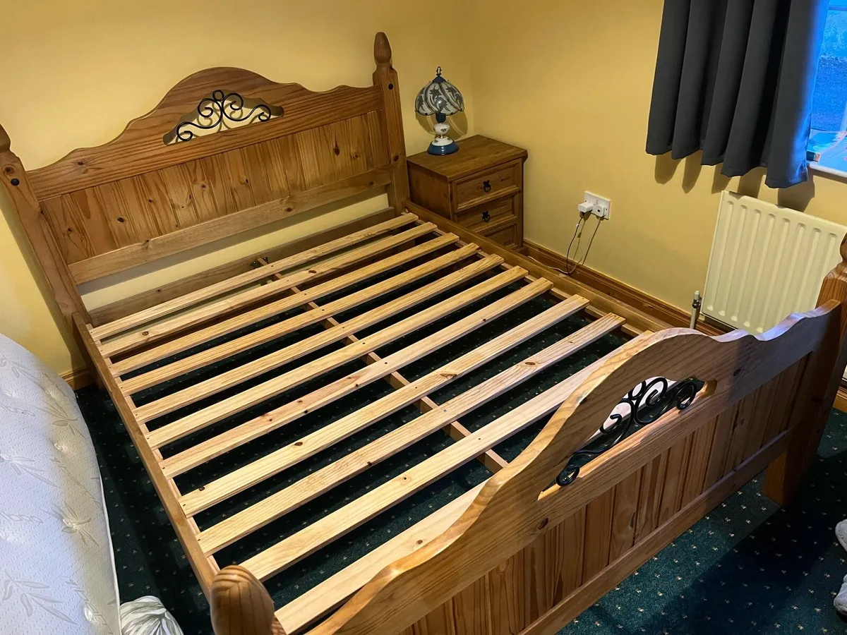 King Size bed Frame and lockers - Image 3