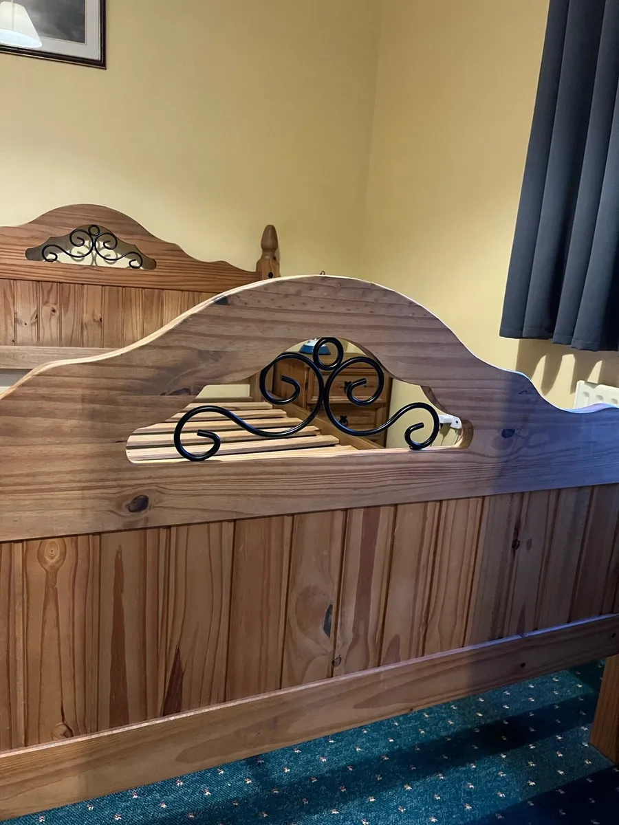 King Size bed Frame and lockers - Image 4