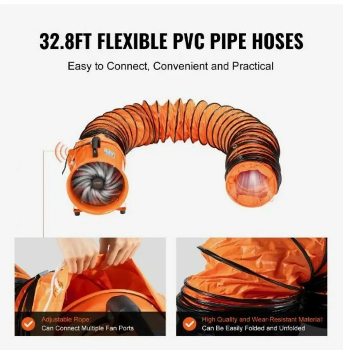 304.8mm Portable Extractor Fan Blower 10m Duct - Image 3