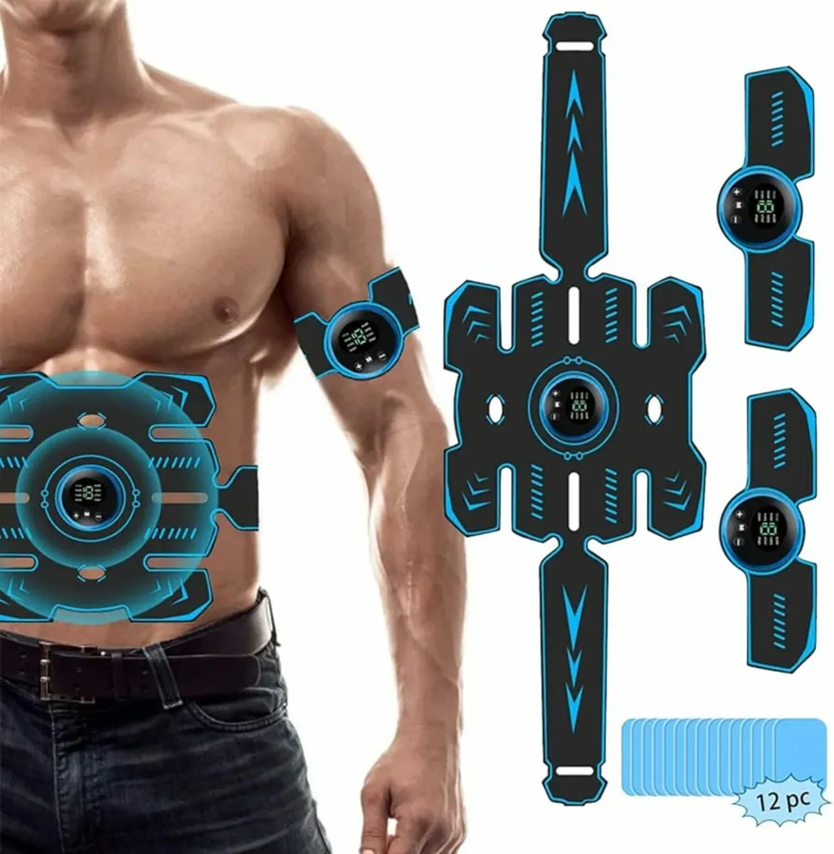 ABS Trainer Muscle Stimulator, ABS Stimulator, Por - Image 1