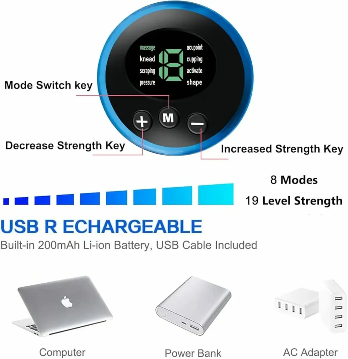 ABS Trainer Muscle Stimulator, ABS Stimulator, Por - Image 2
