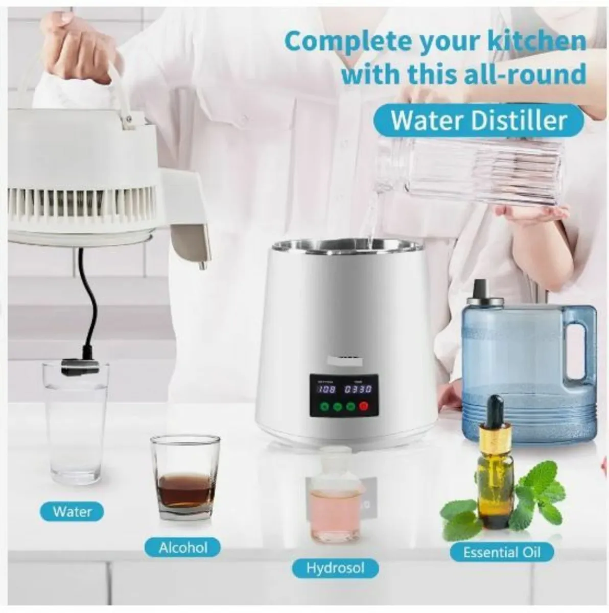 4L Water Distiller 1L/H Distilled Water Maker - Image 2