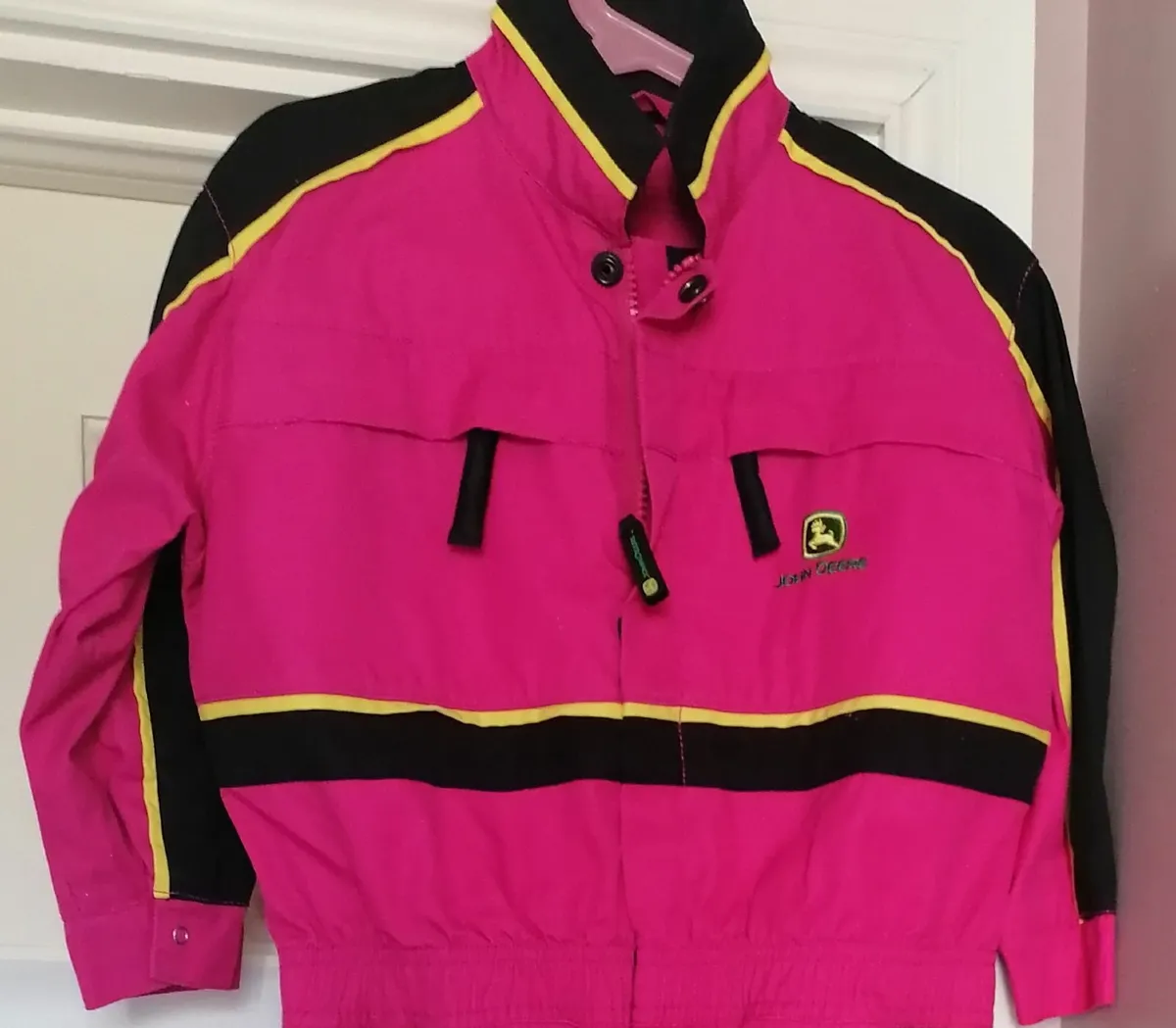 Pink John Deere Overalls - Image 1