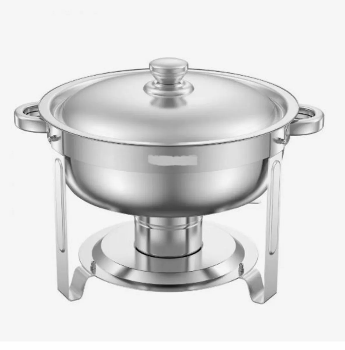 5 Qt 4 Pack Round Chafing Dish Buffet Set - Image 4