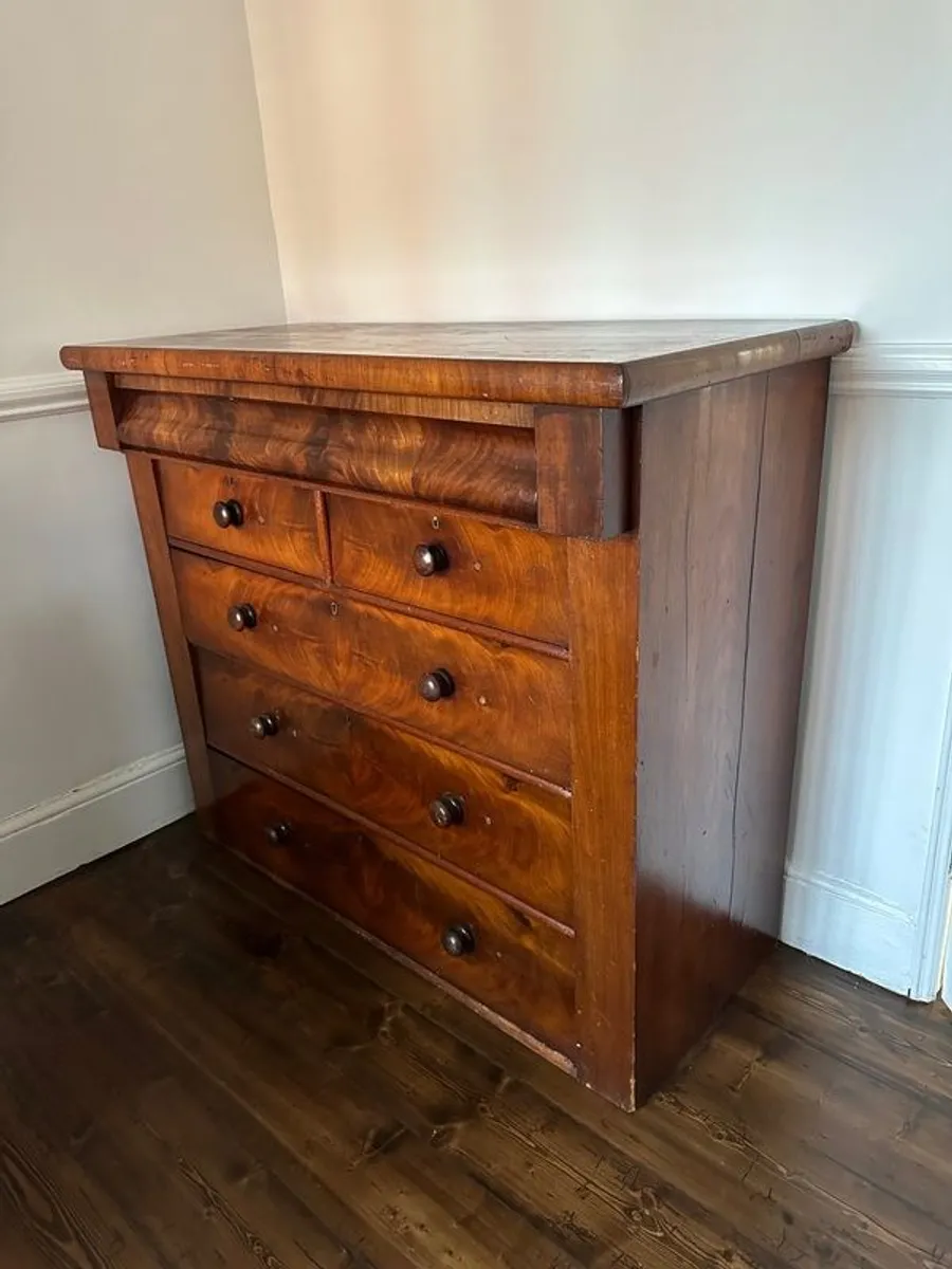 Antique Mahogany Solid Wood Drawers - Image 1