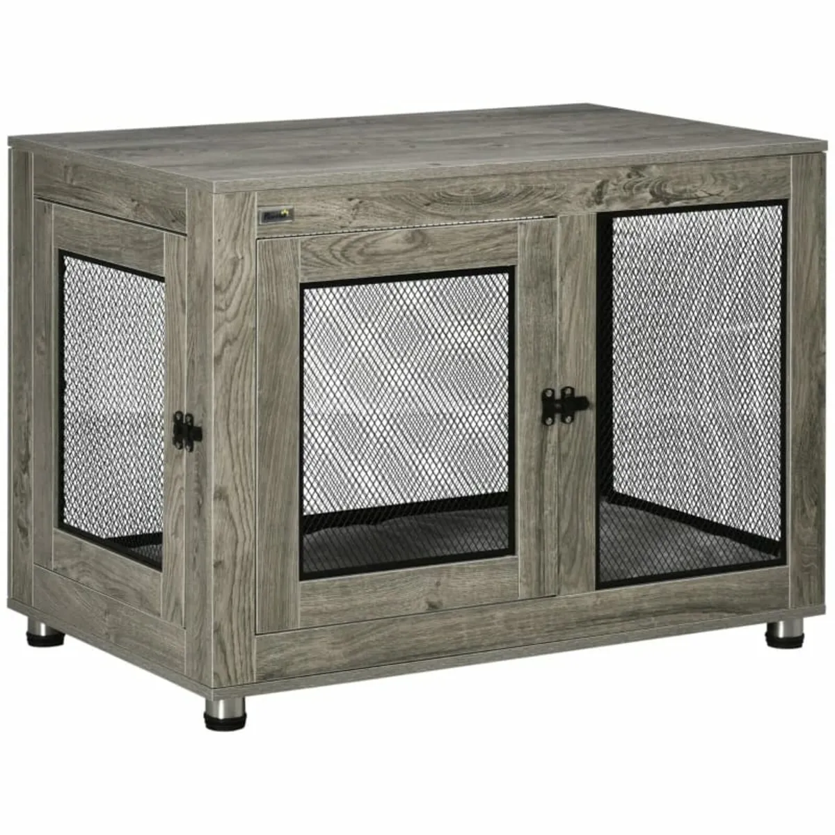 2-in-1 Dog Cage & Side Table, with Two Doors, Cush - Image 1